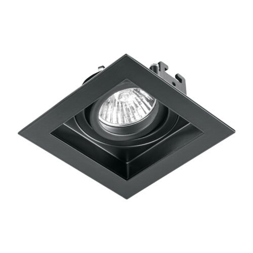 EMP-711S.jpg 49548 - Luminario empotrable con 1 spot dirigible, negro, VOLTECK