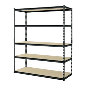 29938 - Estante metálico 5 repisas MDP cap. 60 Kg 183x61x152, PRETUL
