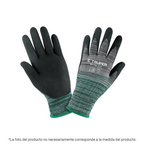 GU-130.jpg 103868 - Guantes de nylon recubiertos de nitrilo arenoso, XCH, Truper