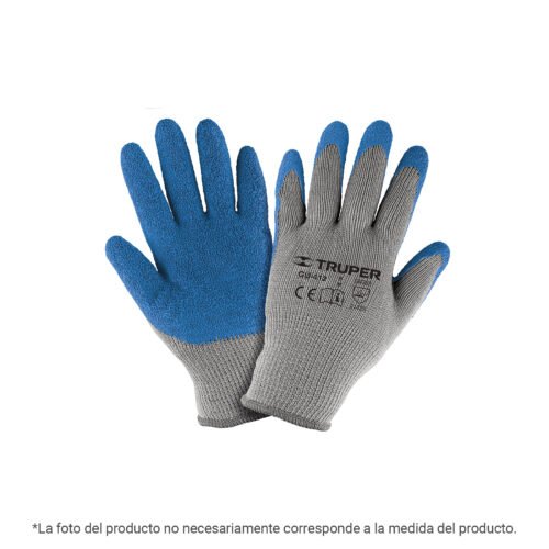 103871 - Guantes de poliéster recubiertos de latex, XG, Truper