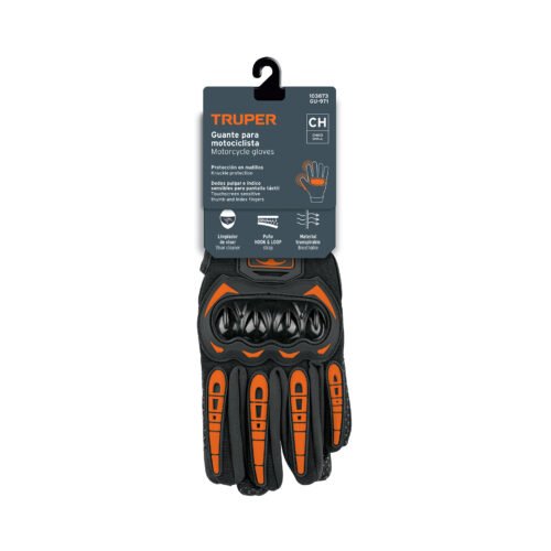 103873 - Guante con protección para motociclista, CH, TRUPER