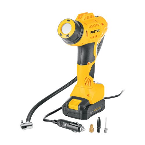 29074 - Inflador de aire, 20V, 1 batería 2Ah, PRETUL