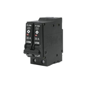 45878 - Interruptor de 2 polos 30A, enchufable, a granel, VOLTECK