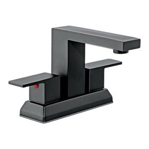 44229 - Mezcladora para lavabo 4", negro, FOSET KUBO
