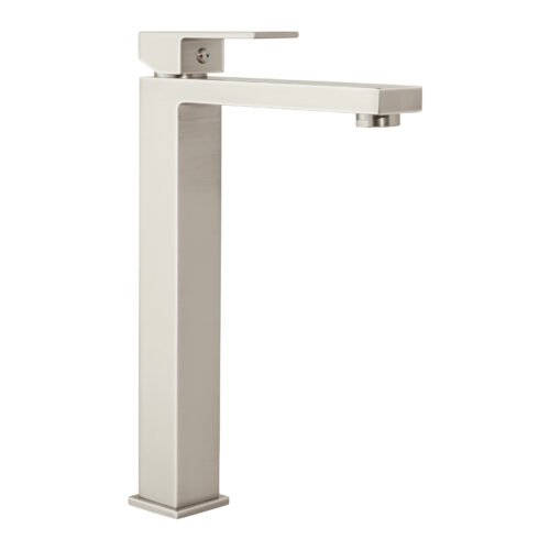 44204 - Monomando alto para lavabo, satín, FOSET KUBO