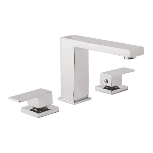 KUM-91.jpg 44080 - Mezcladora para lavabo taladros separados, cromo, FOSET KUBO
