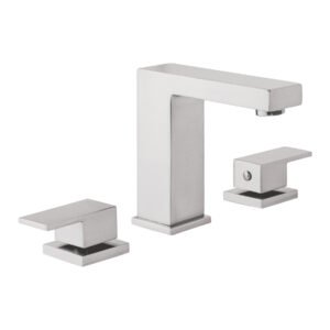 44258 - Mezcladora para lavabo taladros separados, satín, FOSET KUBO