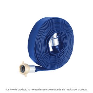 103647 - Rollo de manguera plana 1.5"x7.5m de descarga c/conexiones