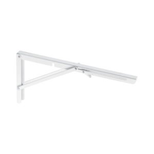 49870 - Ménsula plegable de acero blanca 8" x 16", FIERO