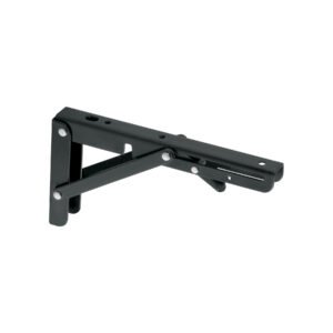 49831 - Ménsula plegable de acero negra 4" x 8", FIERO