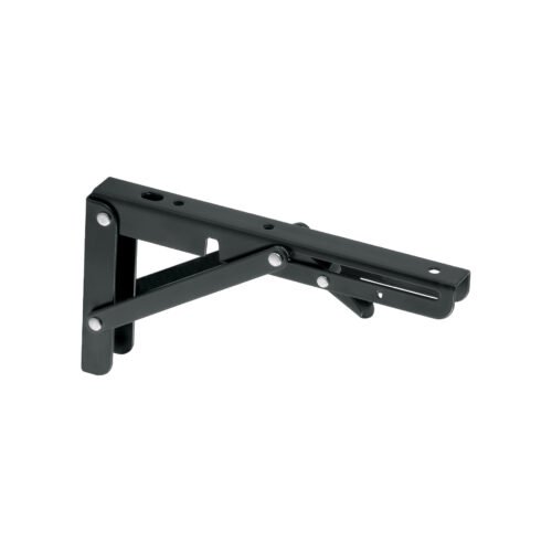 49831 - Ménsula plegable de acero negra 4" x 8", FIERO