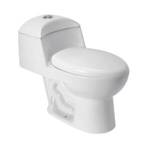 49135 - Sanitario one piece alargado de porcelana, blanco, FOSET