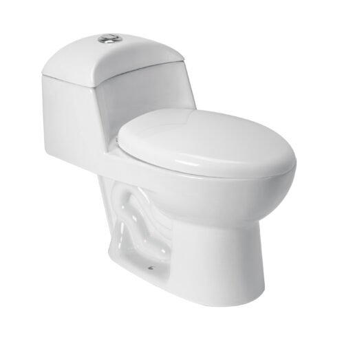 49135 - Sanitario one piece alargado de porcelana, blanco, FOSET
