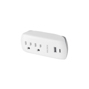 45836 - Multicontacto de pared, 2 contactos y 2 USB A, VOLTECK