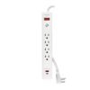 MUL-411U.jpg 45664 - Multicontacto 4 entradas, 1 USB A 1 USB C, blanco, VOLTECK