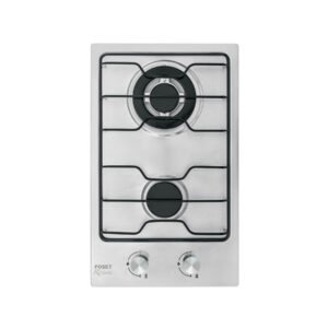 45509 - Parrilla gas empotrable 30cm, 2 quem, inox, esmalte, Foset