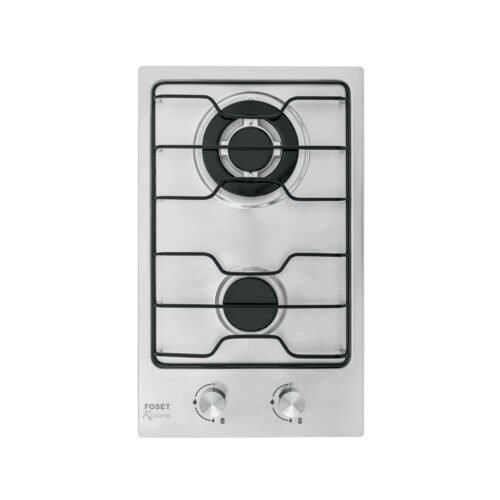 45509 - Parrilla gas empotrable 30cm, 2 quem, inox, esmalte, Foset