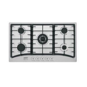 48407 - Parrilla gas empotrable 90cm, 5 quem, acero inox, Riviera