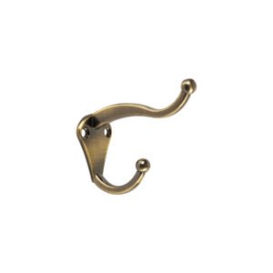 46405 - Gancho tipo perchero sombrero y abrigo, 4cm, latón, HERMEX