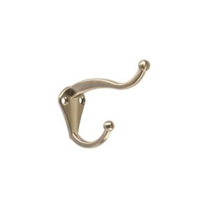 46367 - Gancho tipo perchero sombrero y abrigo, 4cm, niquel, HERMEX