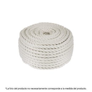 45837 - Piola de algodón de 6 mm, rollo, natural, 1 kg, FIERO