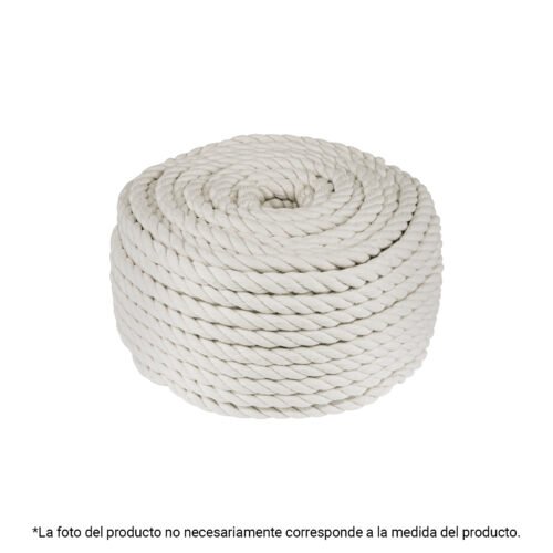 45838 - Piola de algodón de 8 mm, rollo, natural, 1 kg, FIERO