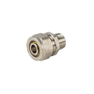 44851 - Conector para PEALPE, 3/8x3/8", con rosca macho, Foset