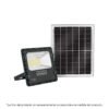 49837 - Reflector Led 200 W con panel solar, luz de día, Volteck