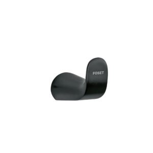 44317 - Gancho sencillo para toallas, negro, FOSET RIVIERA
