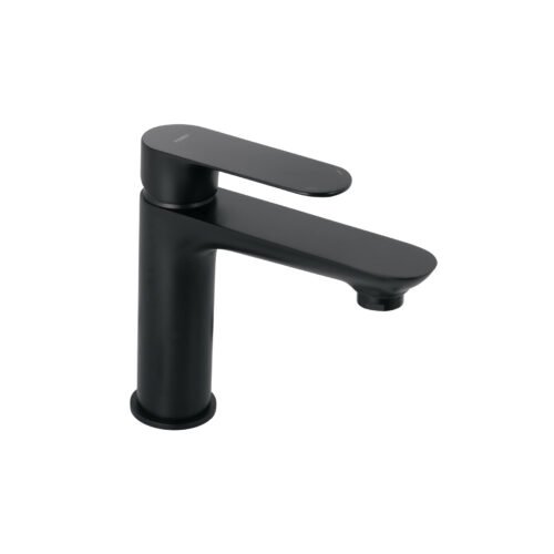 44089 - Monomando corto para lavabo, negro, FOSET RIVIERA