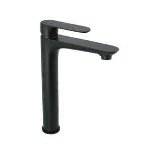44090 - Monomando alto para lavabo, negro, FOSET RIVIERA