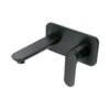 44095 - Monomando a pared para lavabo, negro, FOSET RIVIERA