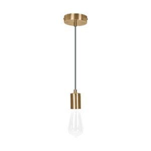 45673 - Socket colgante metálico, hierro antiguo, VOLTECK