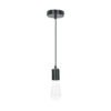 45672 - Socket colgante metálico, negro, VOLTECK