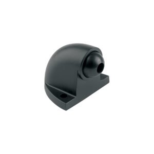 45680 - Tope metálico para puerta, tipo codo, negro, HERMEX