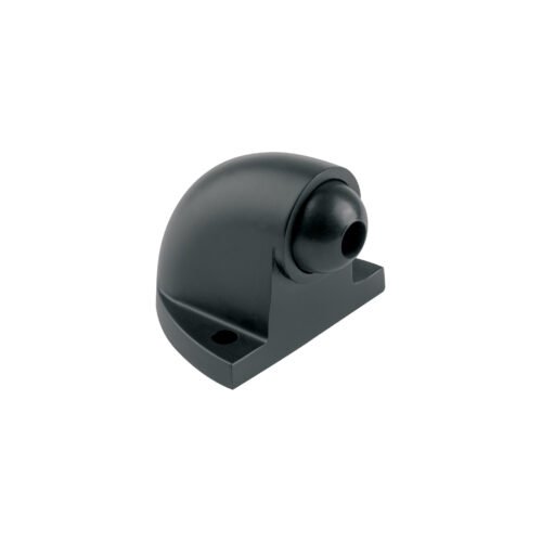 45680 - Tope metálico para puerta, tipo codo, negro, HERMEX