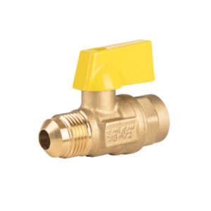 44818 - Válvula de control de latón p/gas,3/8x1/2" Flare/sold. FOSET