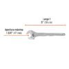 100049 - Llave ajustable (perico) 15" profesional cromada, Expert
