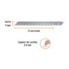 100098 - Estuche con 10 cuchillas SK2 de 9 mm para cutter, Expert