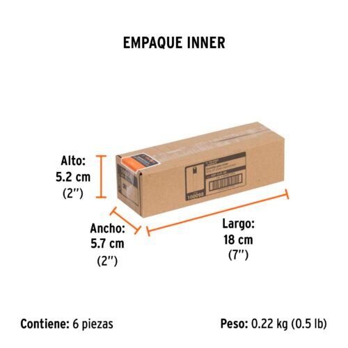 100098 - Estuche con 10 cuchillas SK2 de 9 mm para cutter, Expert