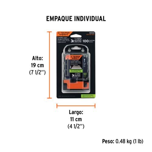 100100 - Dispensador con 100 cuchillas para NV-7X y NM-6, Expert