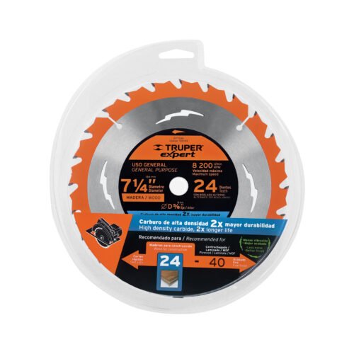 100103.3 100103 - Disco sierra 7-1/4" p/madera, 24 dientes centro 5/8", Expert