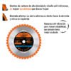 100107 - Disco sierra 12" para madera, 40 dientes centro 1", Expert