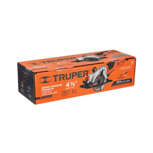 100123 - Sierra circular compacta 4-1/2", 750W, TRUPER PRO