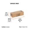 100130 - Estuche con 10 cuchillas SK2 de 25 mm para cutter, Expert