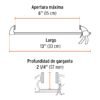 100140 - Prensa de ajuste rápido de 6"con cuerpo de nylon, Truper