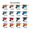100153 - 2 estabilizadores calibre 15 p/carretillas TRUPER y EXPERT