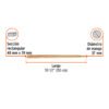 100158 - Bastidor de madera 39 x 48 mm para carretilla TP-8, TRUPER