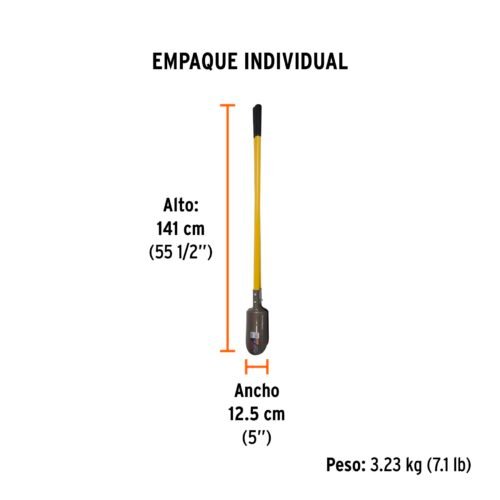 100174.3 100174 - Cavador mangos de fibra de vidrio 45", Truper
