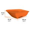 100177.1 100177 - Carretilla 8 ft3 Imponchable, bastidor tubular, Truper